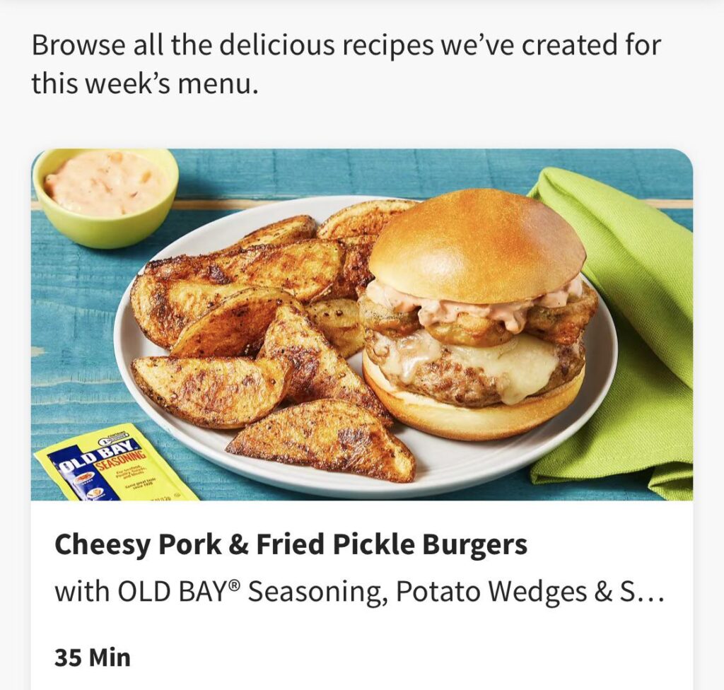 Anybody ever get this recipe before? I’m intrigued by the fried pickles.