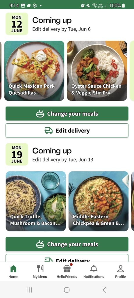 Some of the Hello Fresh meals I’ve picked for the next few weeks in Australia Some of the Hello Fresh meals I've picked for the next few weeks in Australia