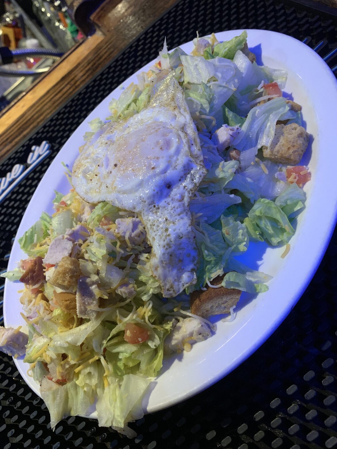 Over easy on a salad