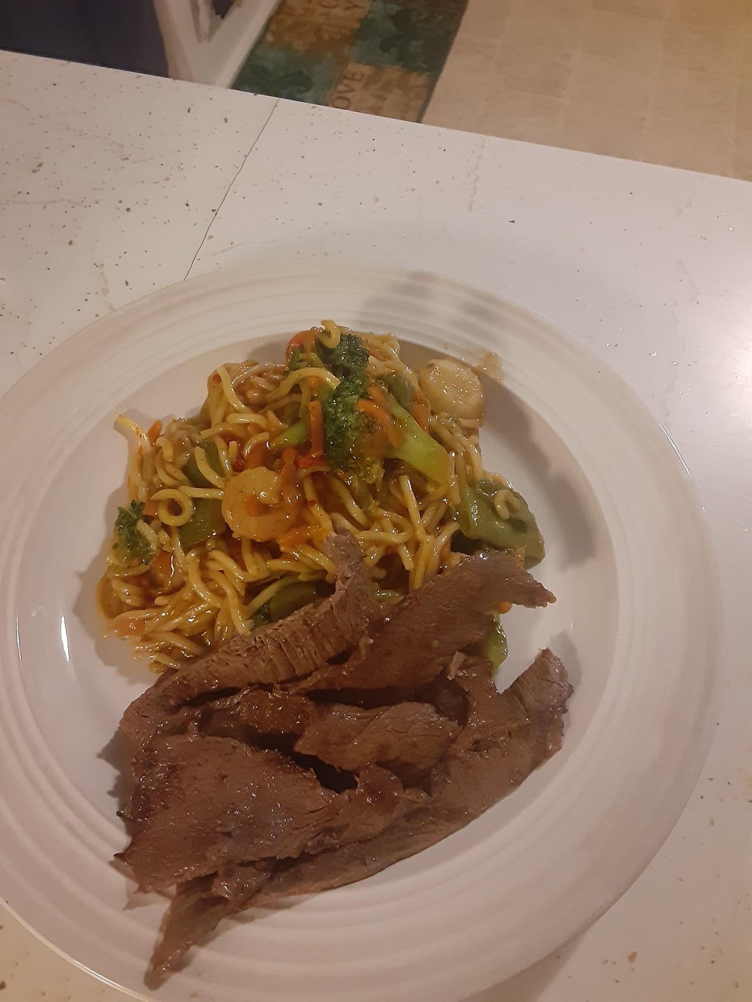 Beef and shrimp stir fry Dining and Cooking
