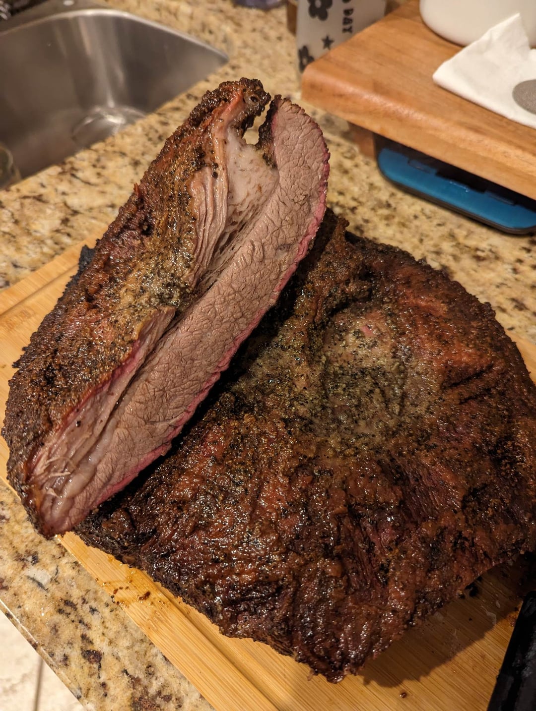 Recently got a used WSM and I made my first brisket today! Did hot and