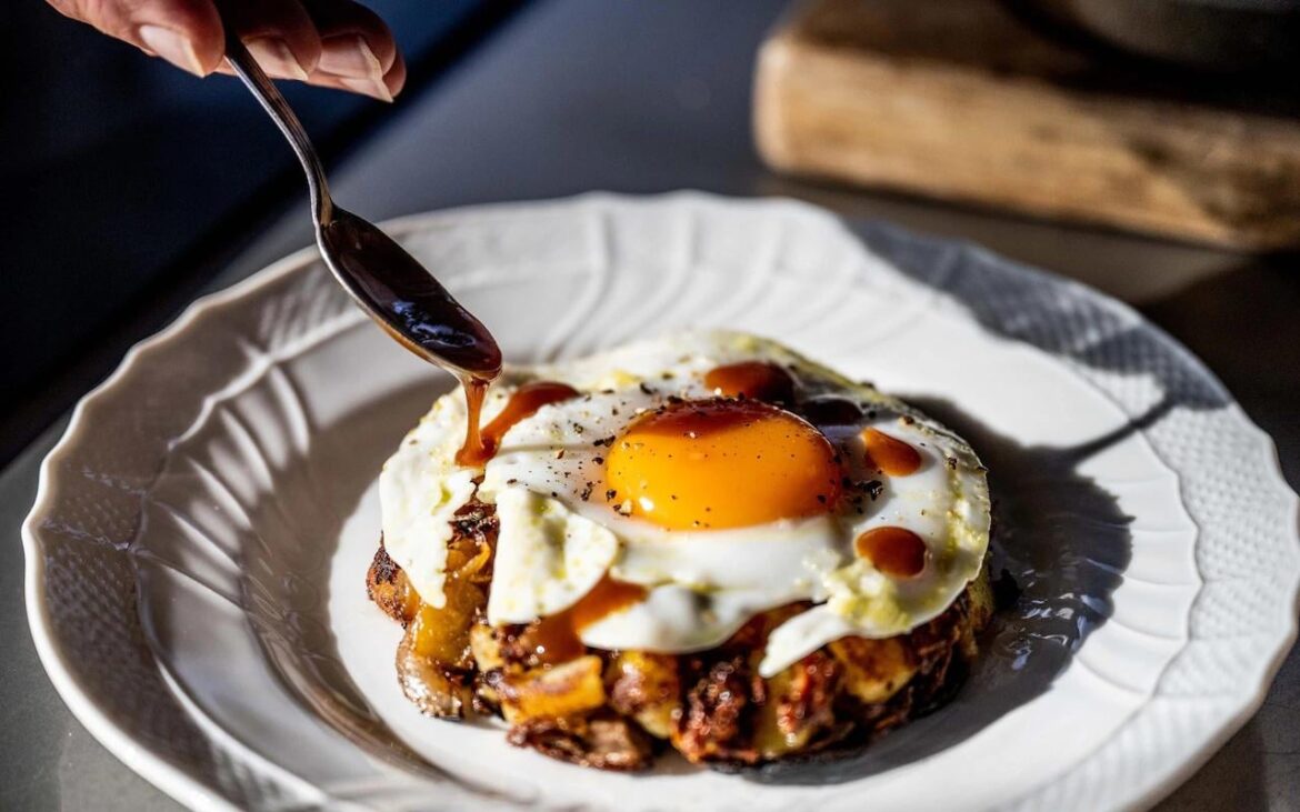 Duck Hash With Duck Eggs recipe