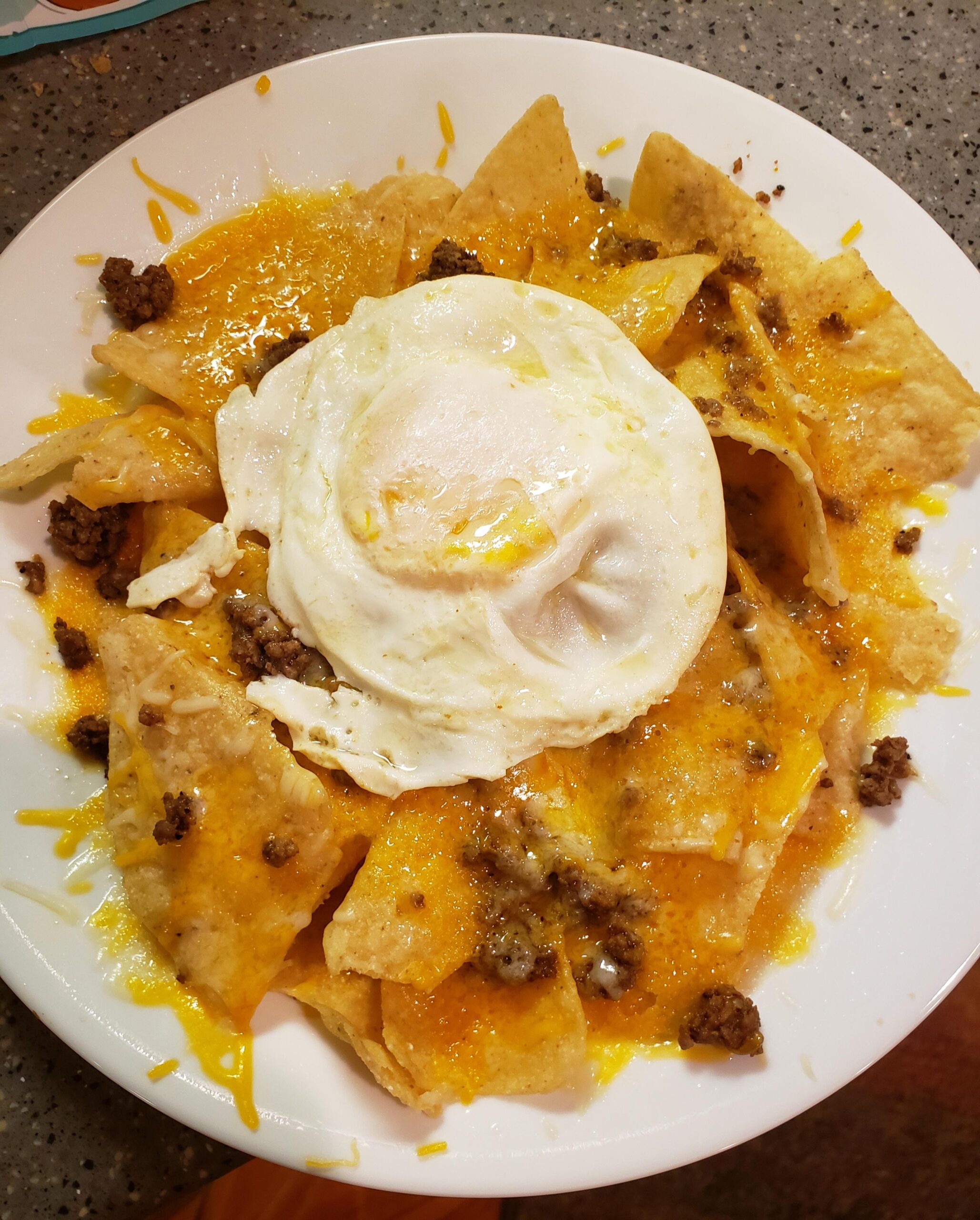 nachos? even better with a salted egg Dining and Cooking