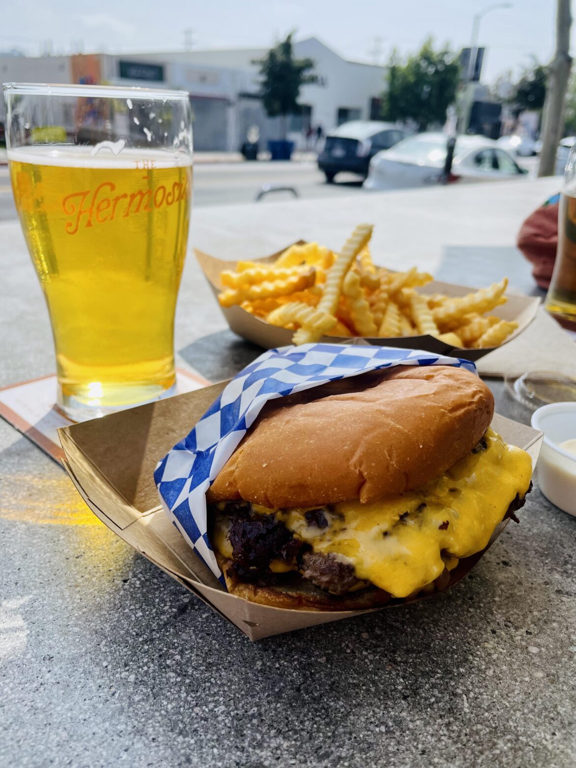 Excellent smash burger from The Hermosillo in HLP