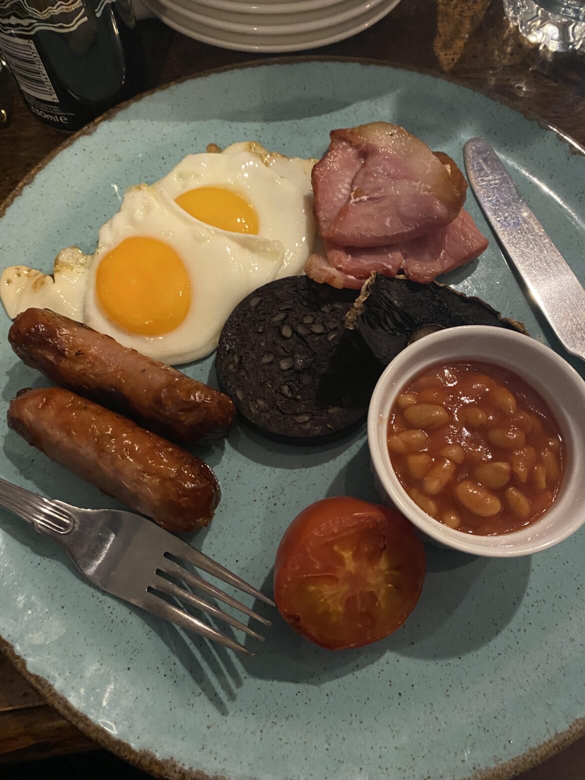 Finally had my first traditional English “brekkie” 😋