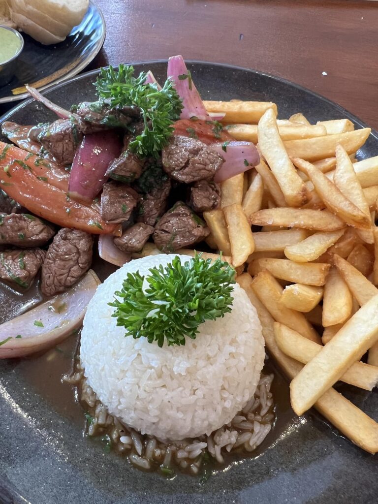 Lomo Saltado from Lonzo’s, Culver City