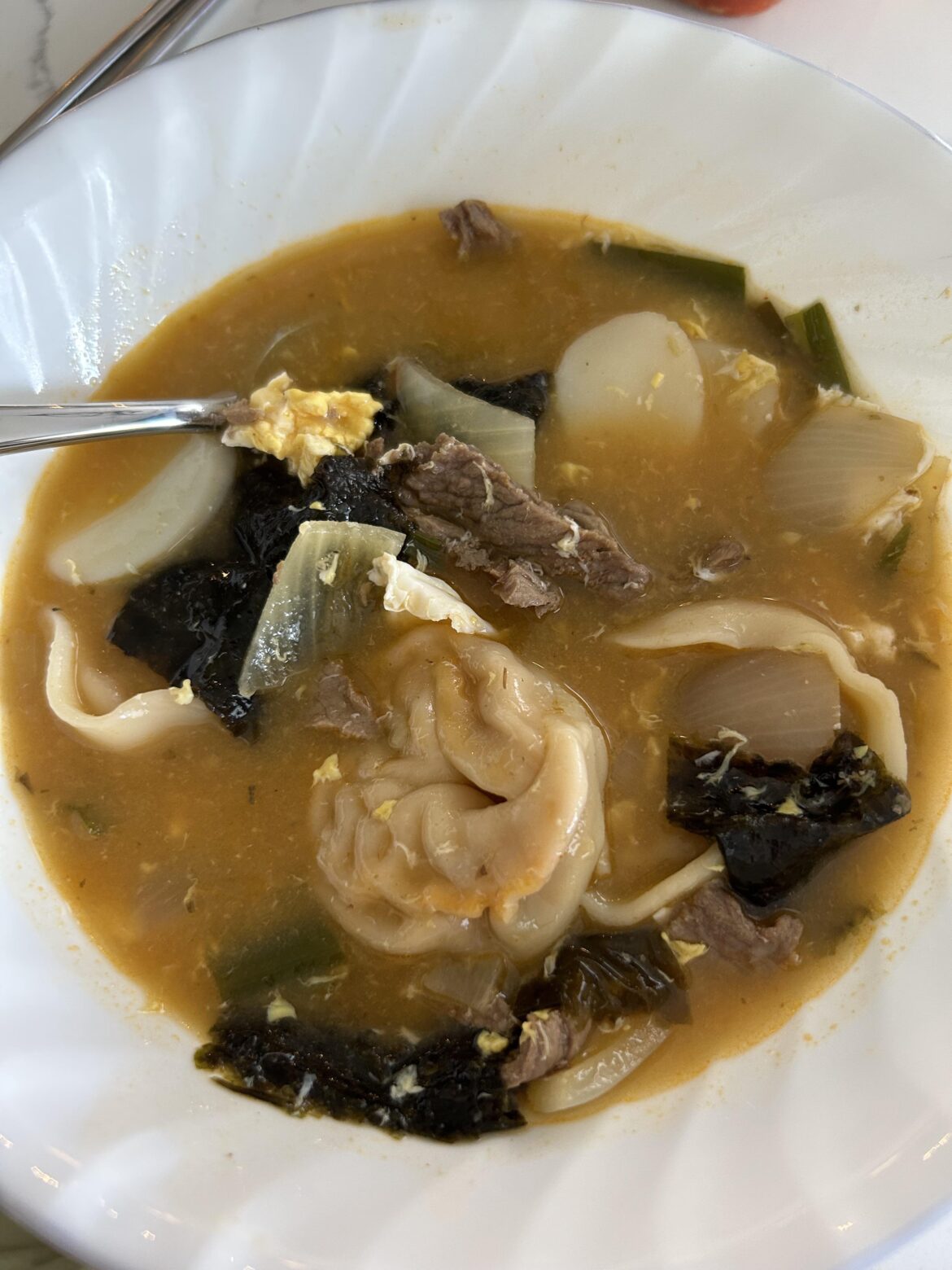 Dduk Mandoo Guk with a twist!