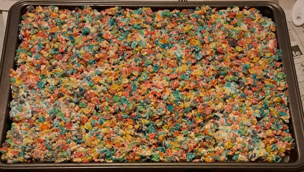 I Made Fruity Pebbles Pinwheels With Buttercream Frosting