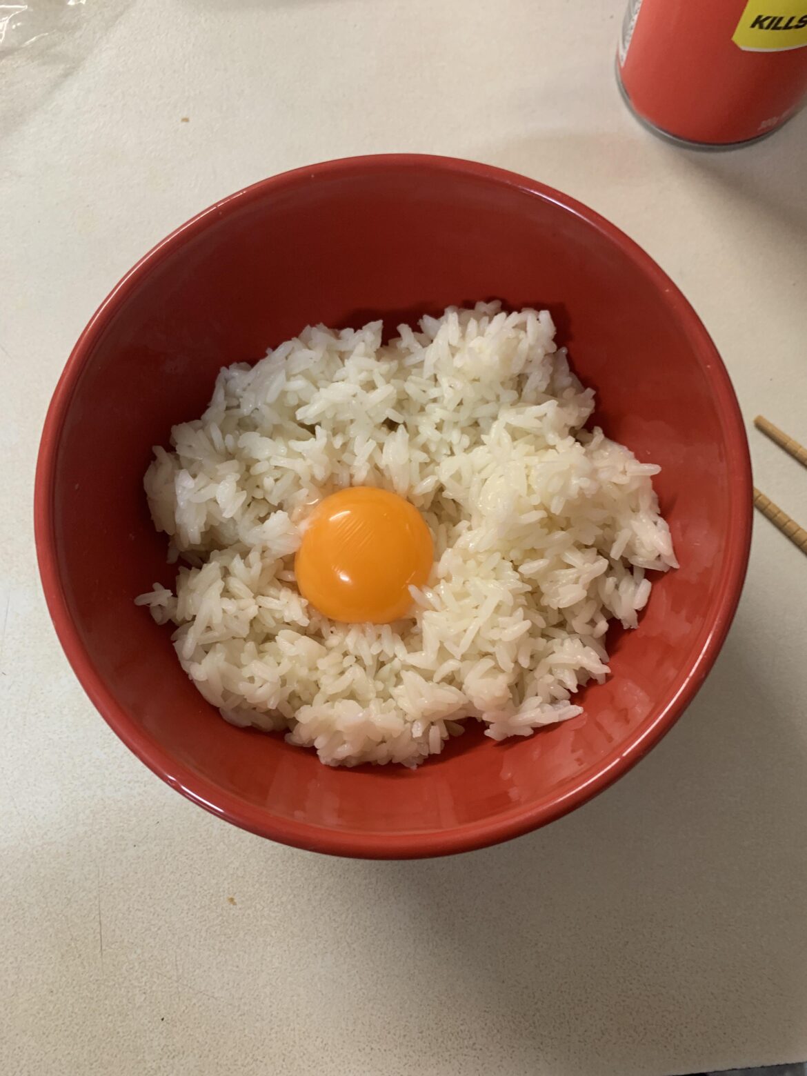 Woke up hungover from last night after the noodles, so tamago gohan for extremely late breakfast