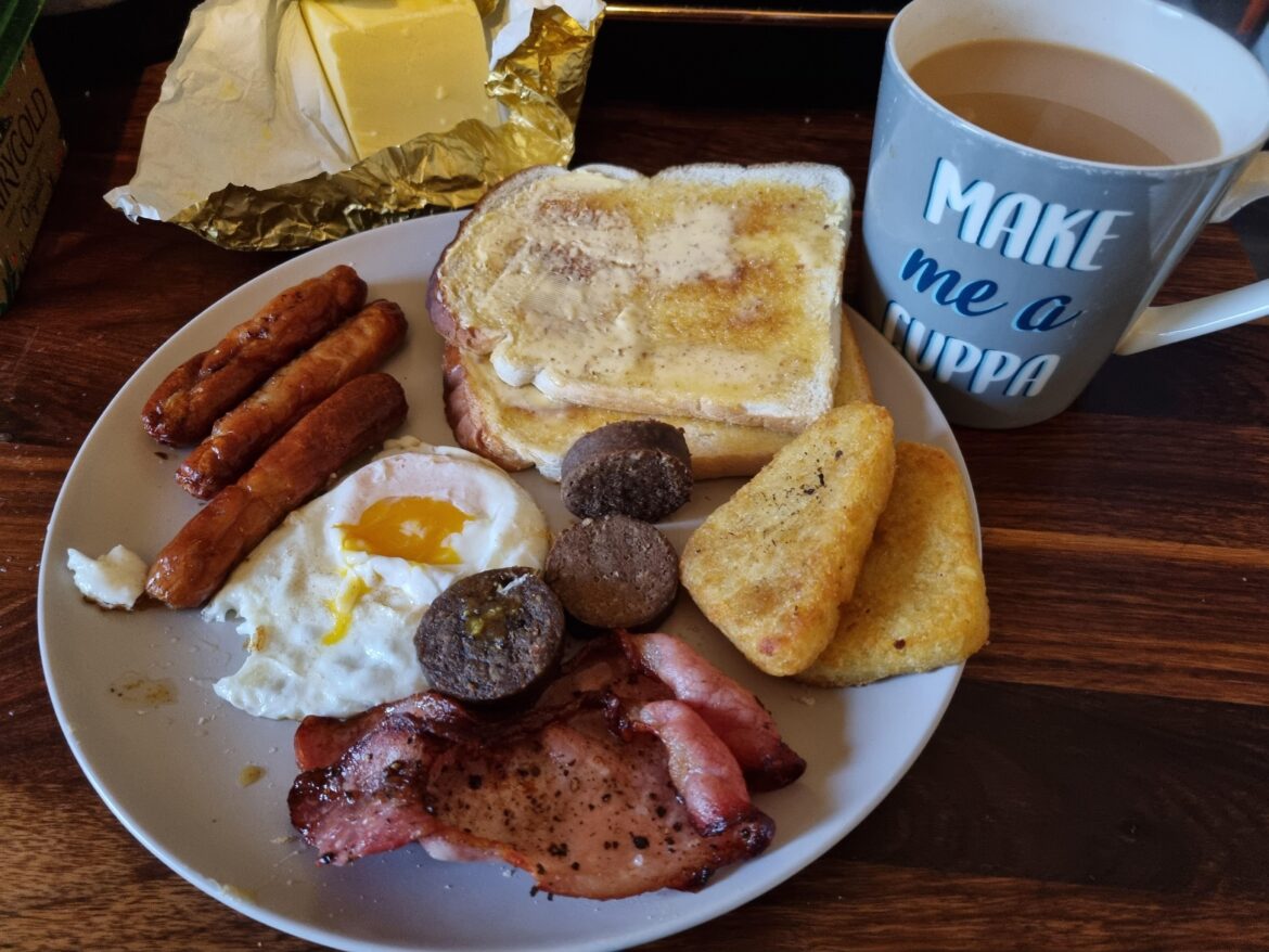 I call this the air fry up. all airfried except the egg