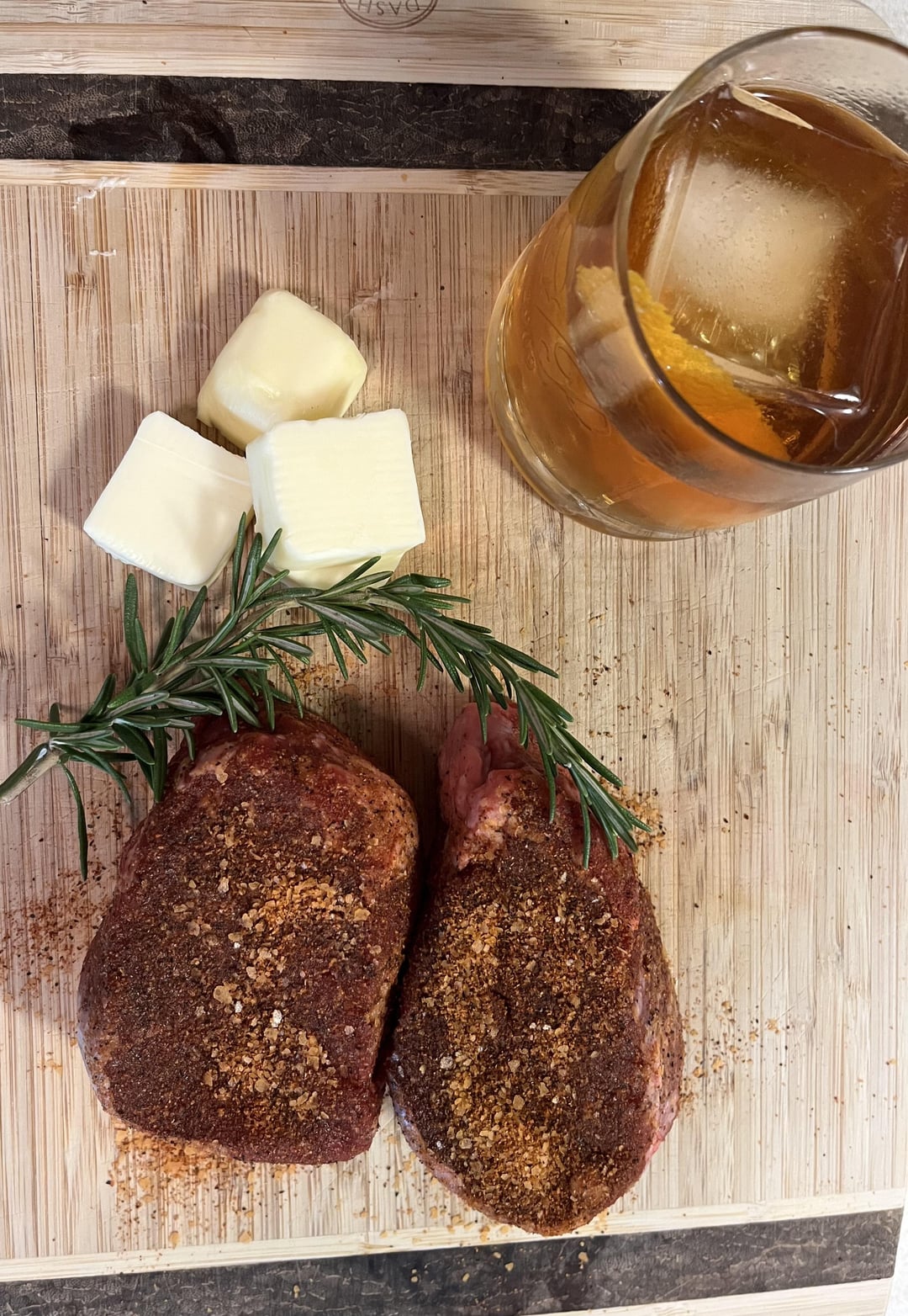 Couple Filets Cooked in Cast Iron Skillet Dining and Cooking