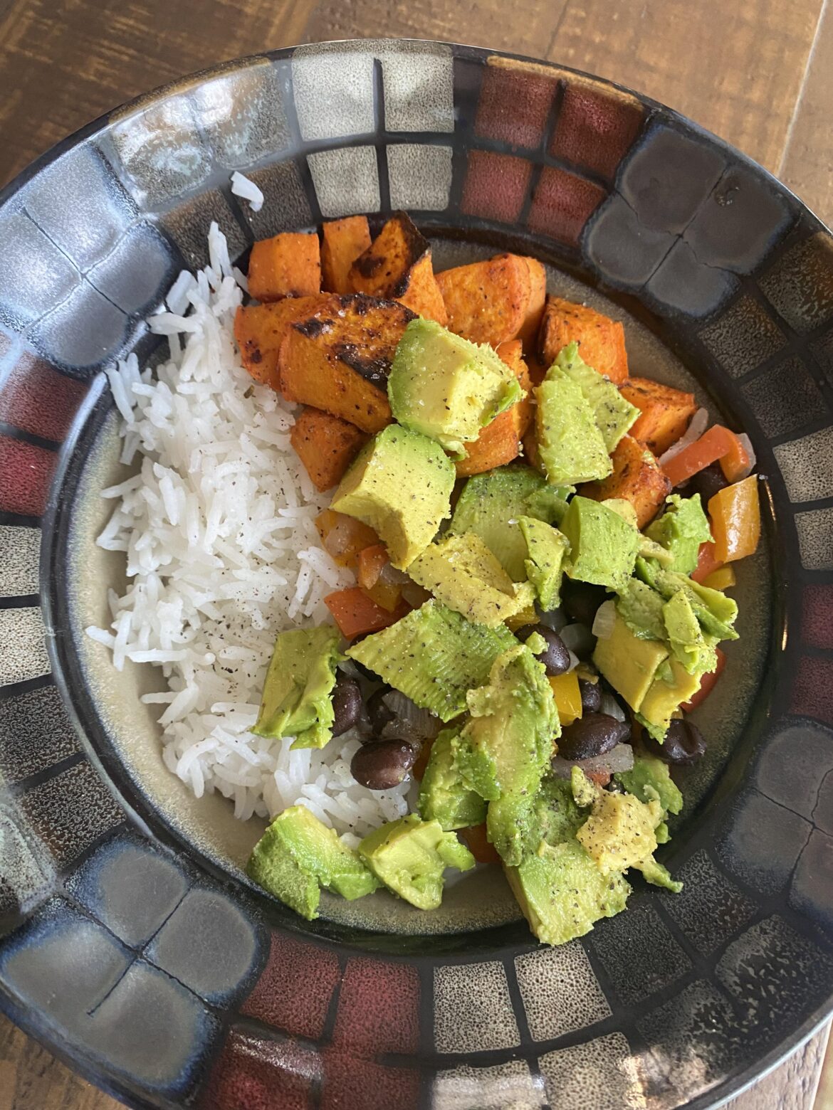 Cajun sweet potato powerbowl