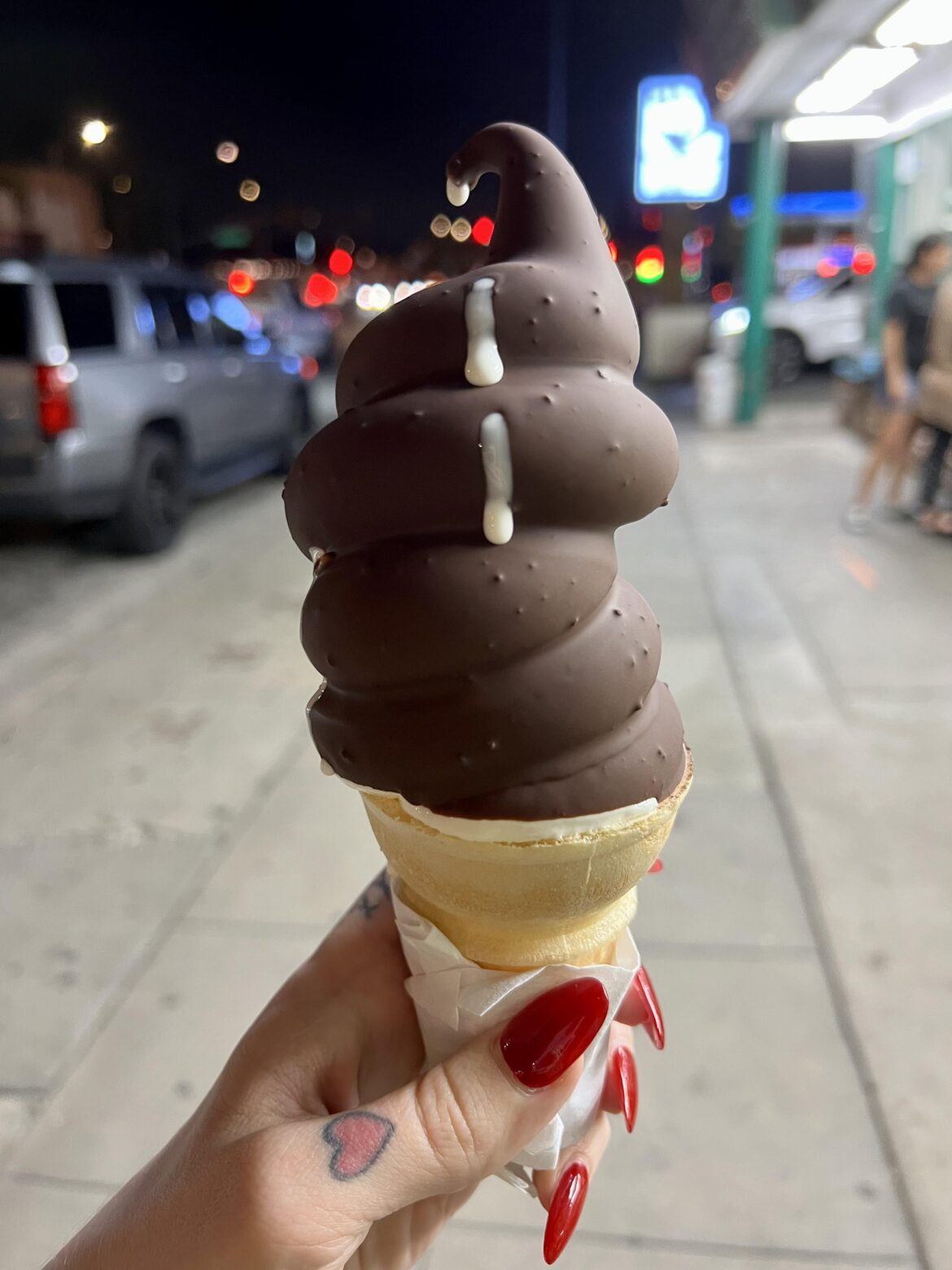 Dip cone at Bob’s Freeze
