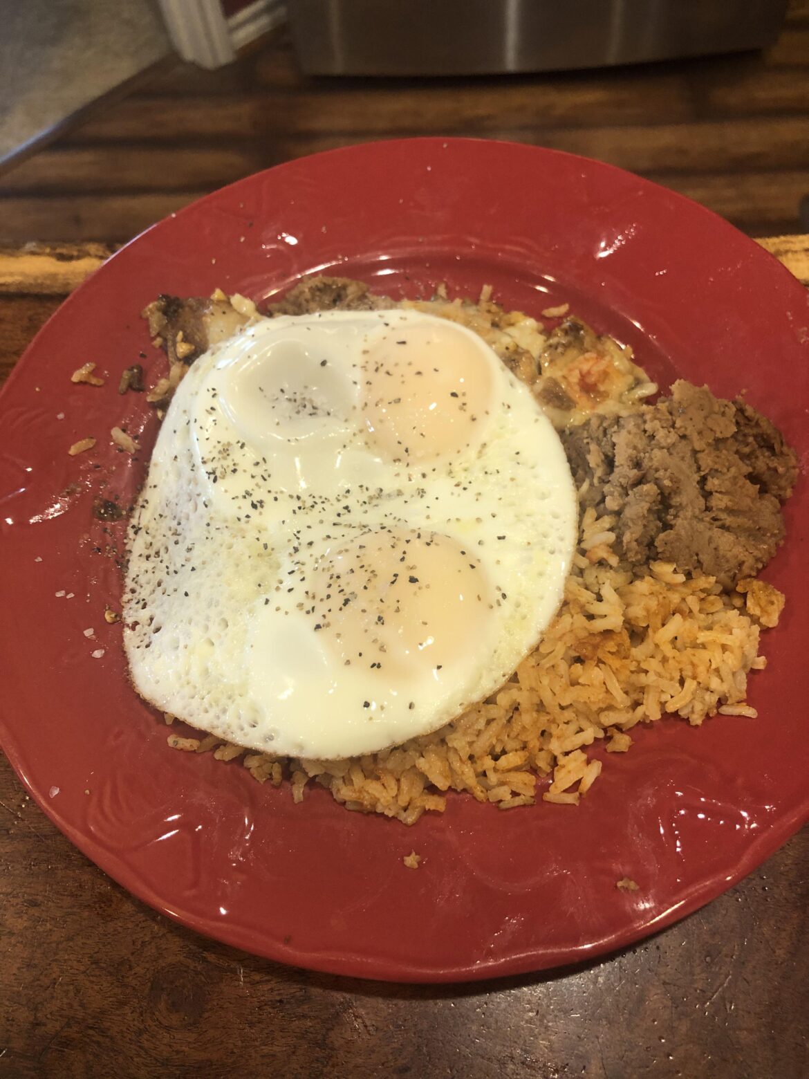 Leftover Cheese Enchilada Breakfast