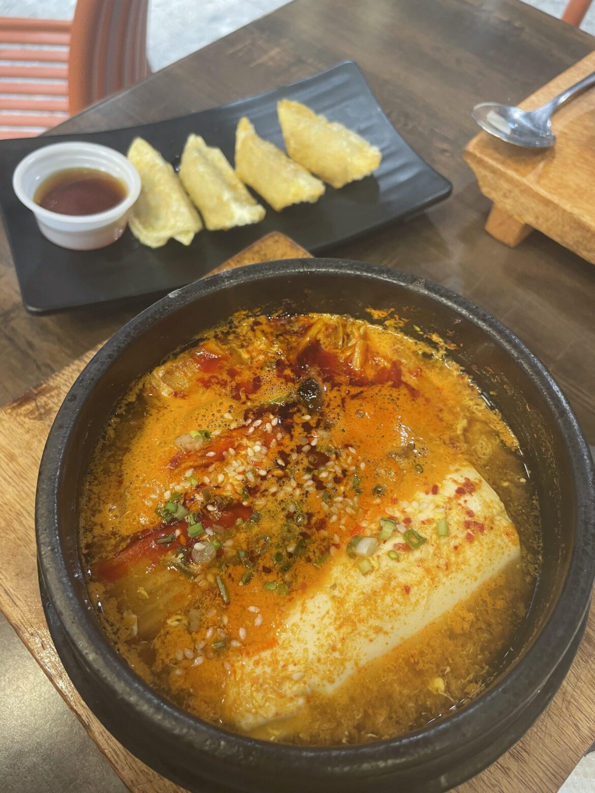 first time trying sundubu jjigae!!