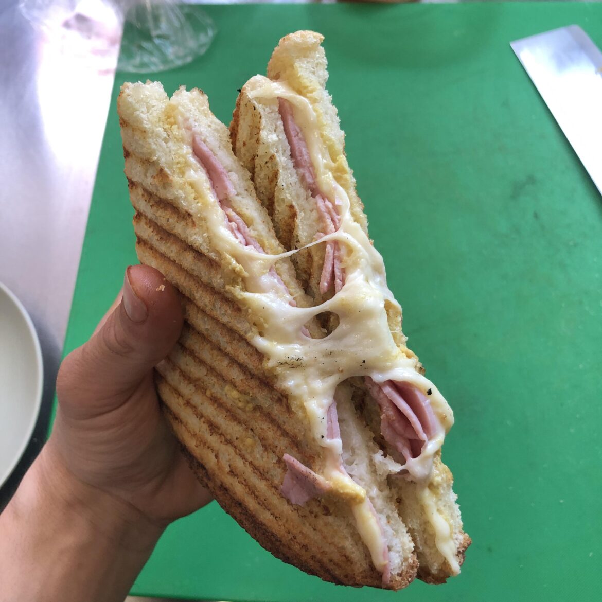 Rate my ham and cheese panini