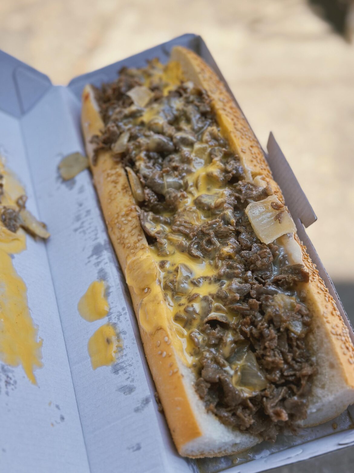 [I ate] A 1lb Philly cheesesteak