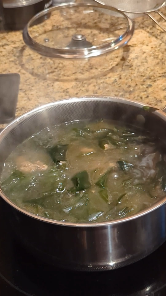 Miyeok-guk (Seaweed soups) are a must for Birthdays