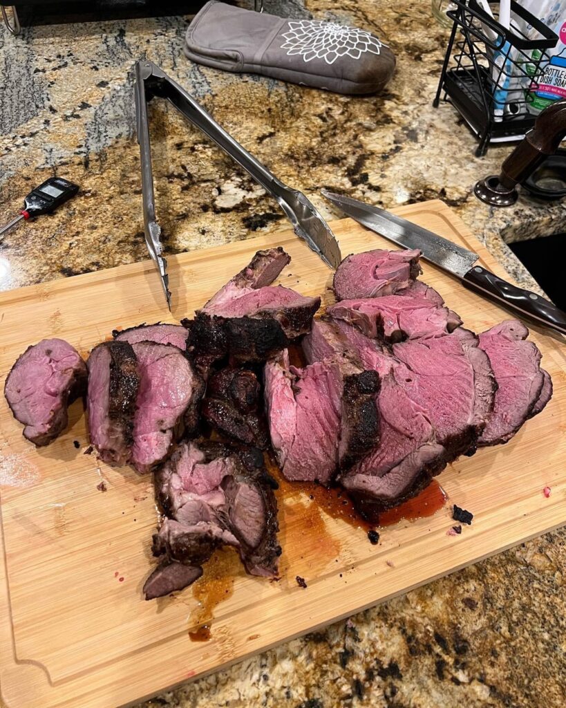 Lamb leg on the spit!