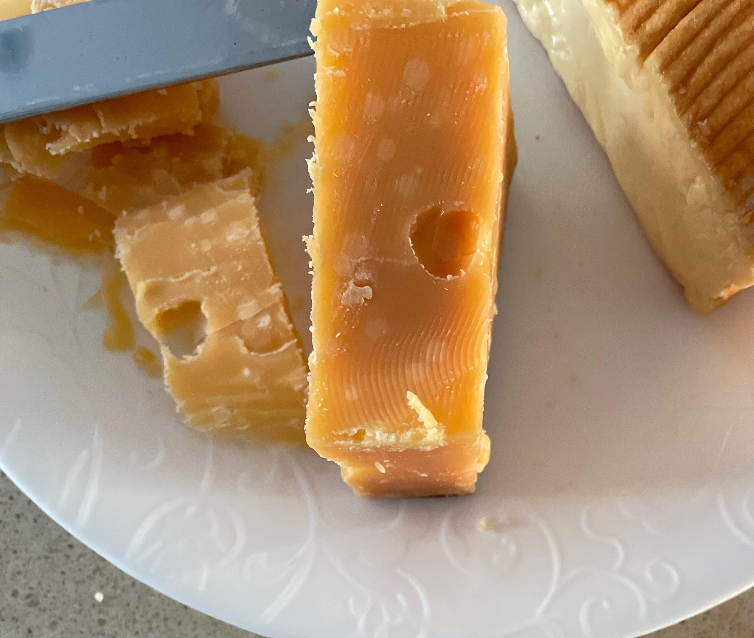 What is this? Cheese Crystals (Calcium Lactate)? Dining and Cooking