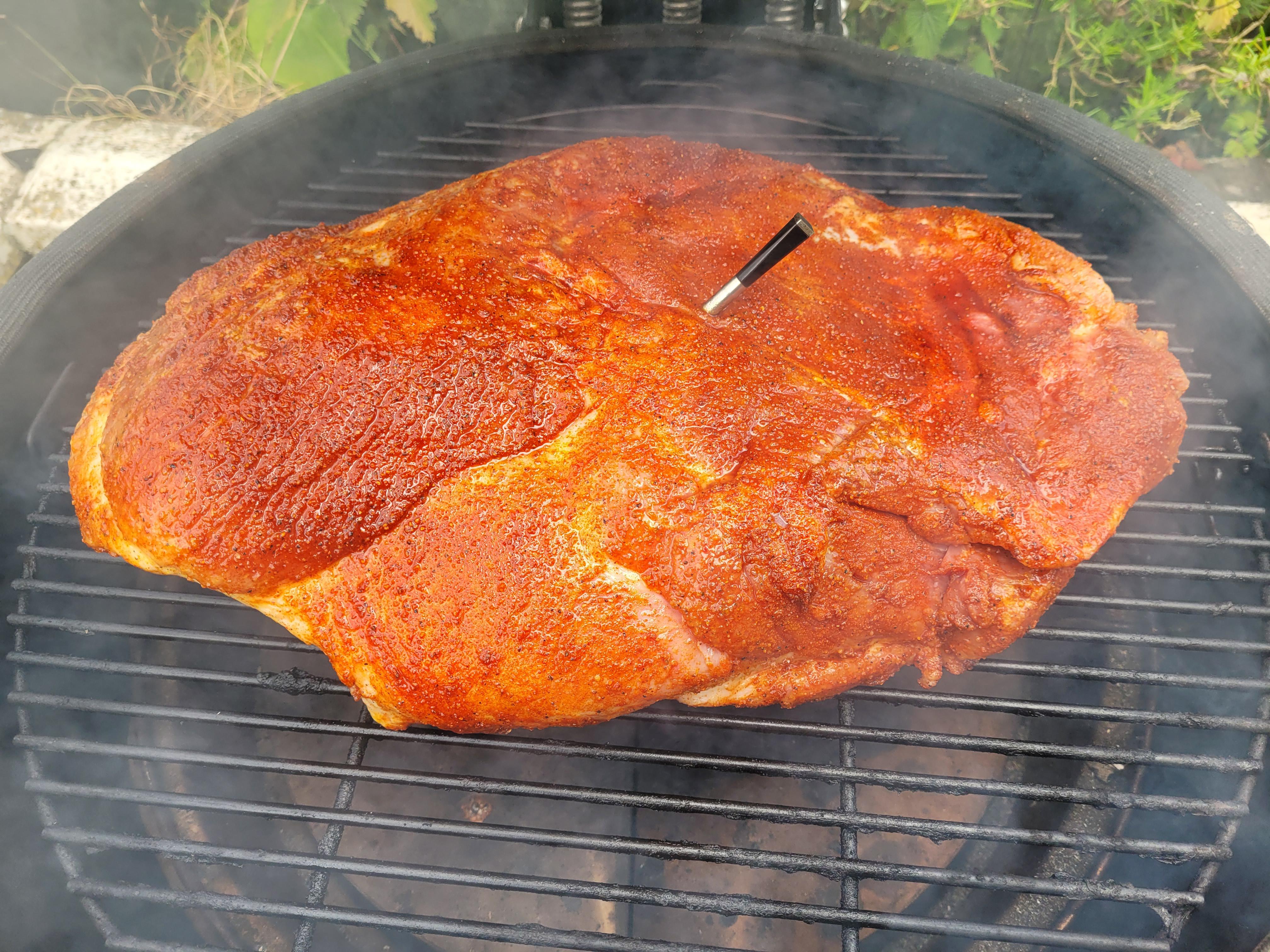 Pork shoulder bone in. Dining and Cooking