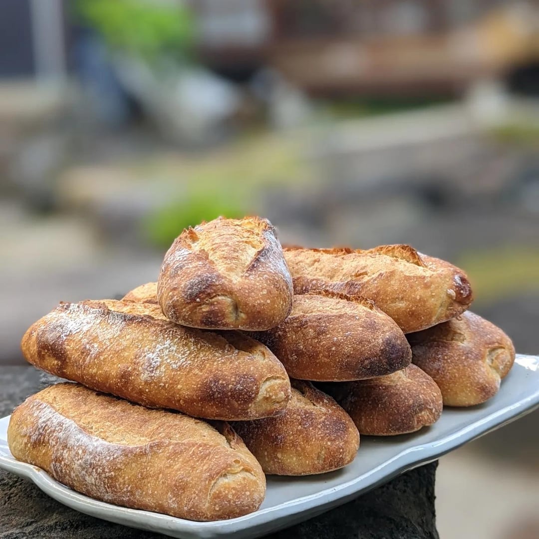 [Homemade] Meatball Sub on sourdough baguette Dining and Cooking