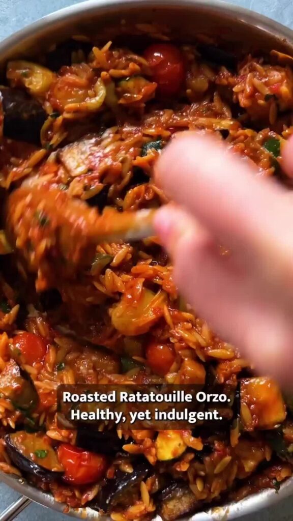 Roast Ratatouille Orzo