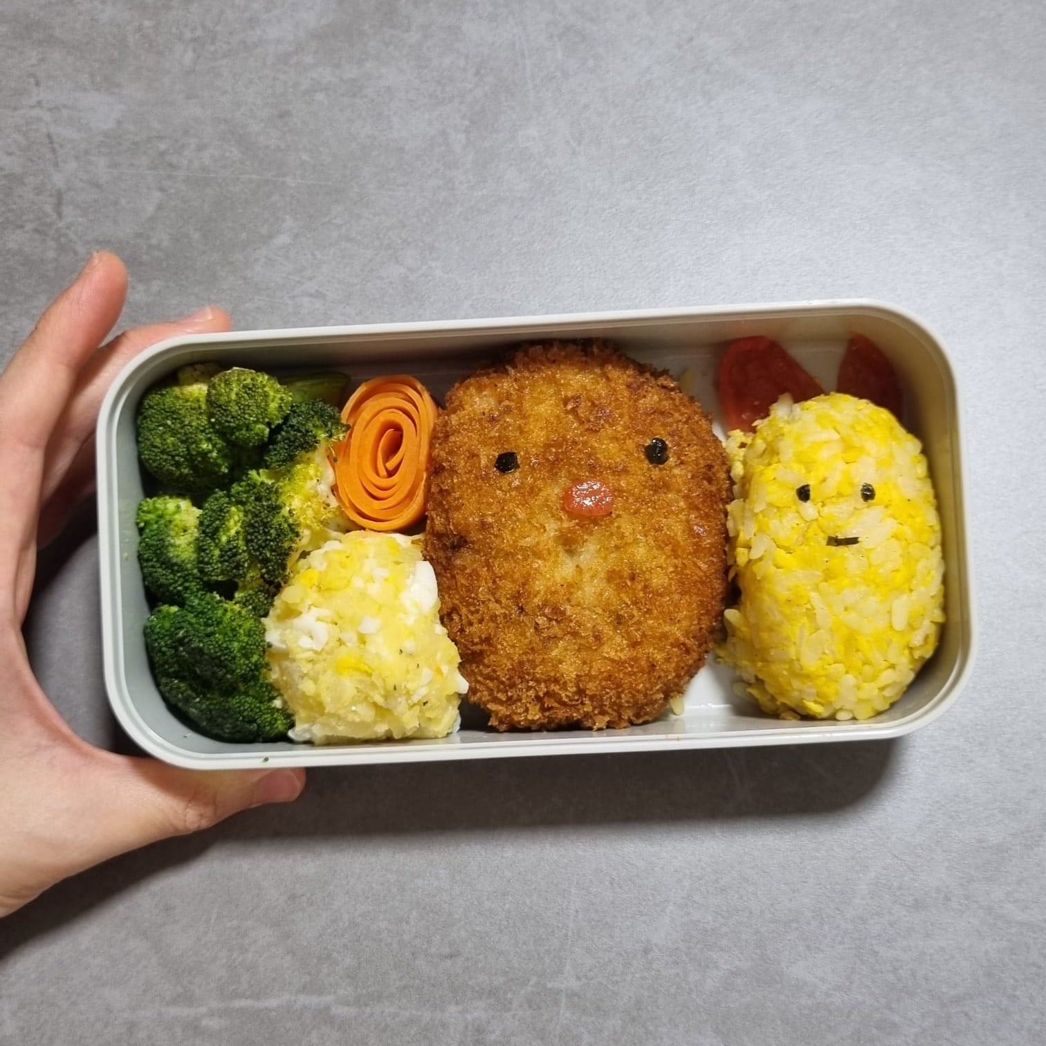 tonkatsu & ebifry bento Dining and Cooking