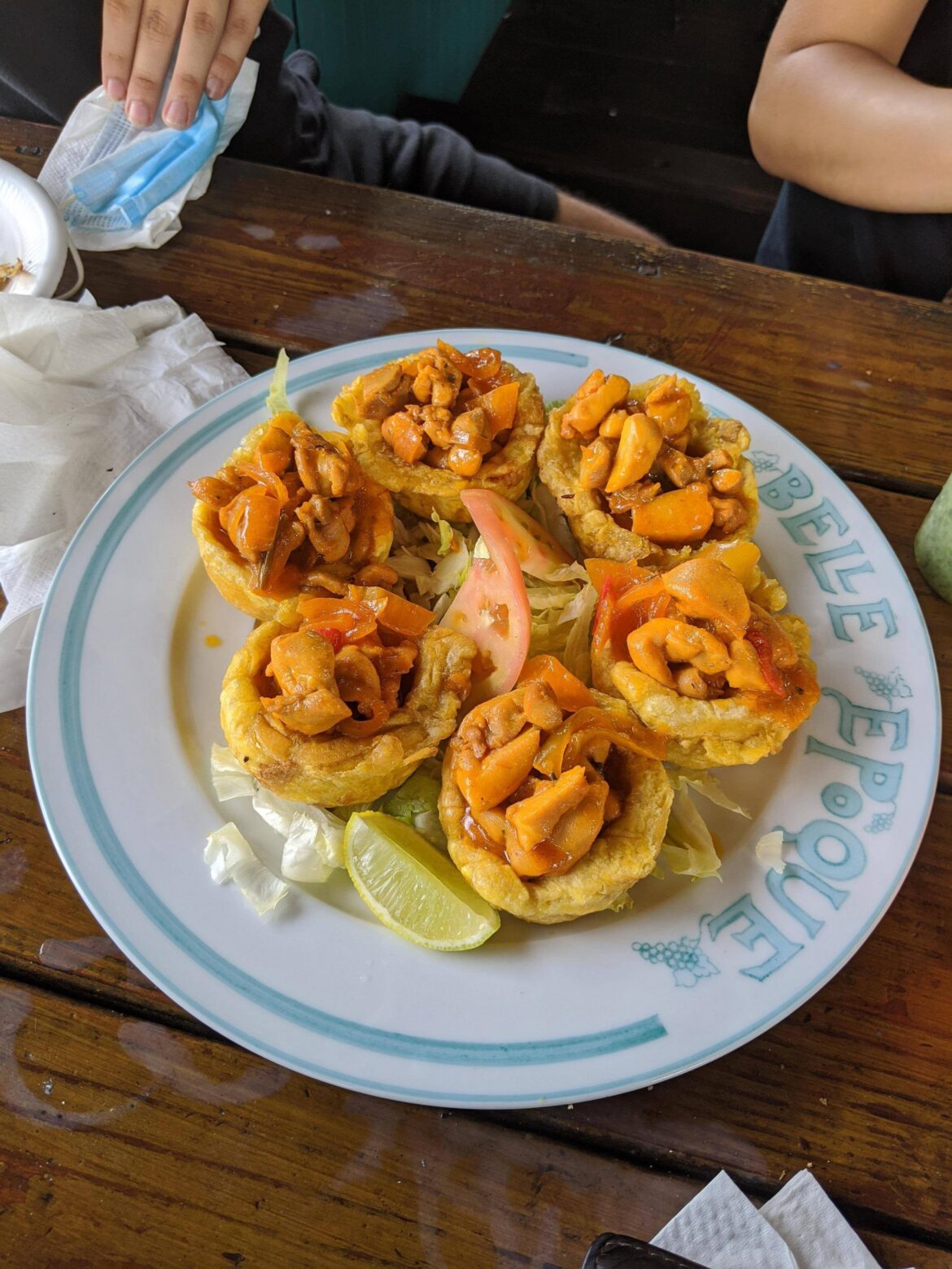 Tostones rellenos from PR.