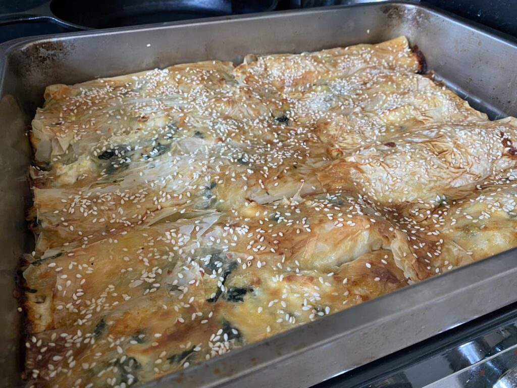 Spinach and cheese börek