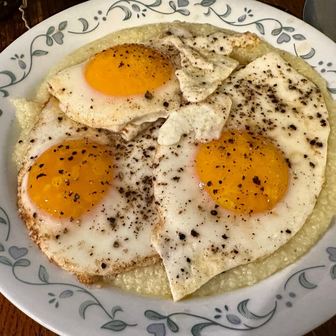 Sunny Side Up with Grits