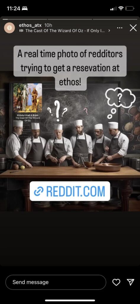 Ethos AI restaurant update