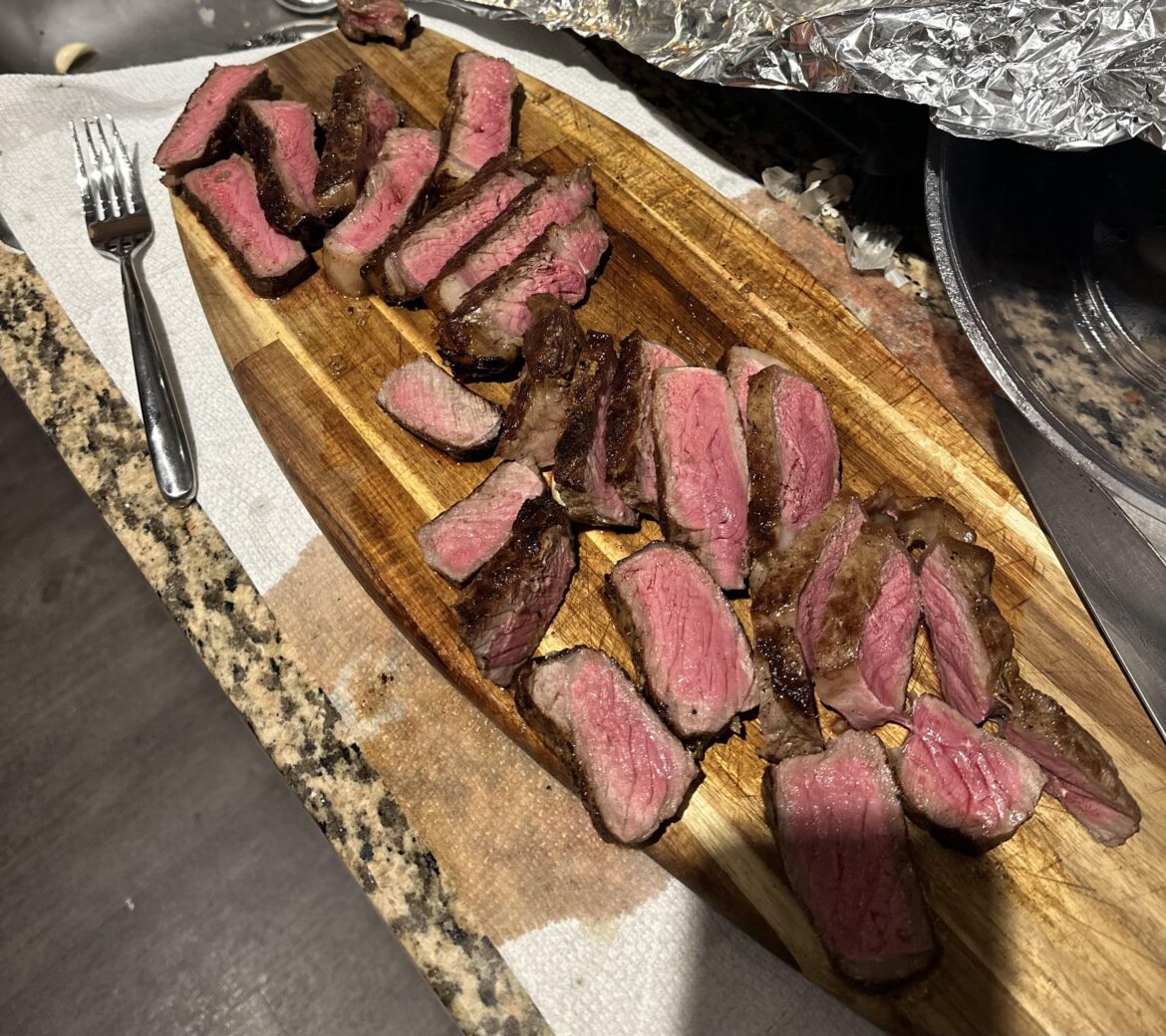 First time ever cooking steak after being vegetarian for years…how’d I do?