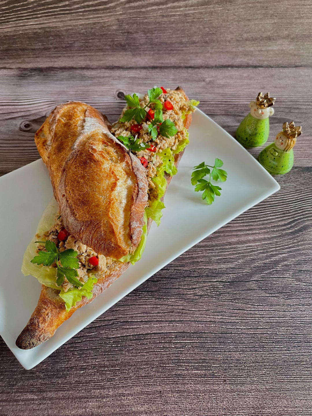 Portuguese sardine pate on baguette Dining and Cooking