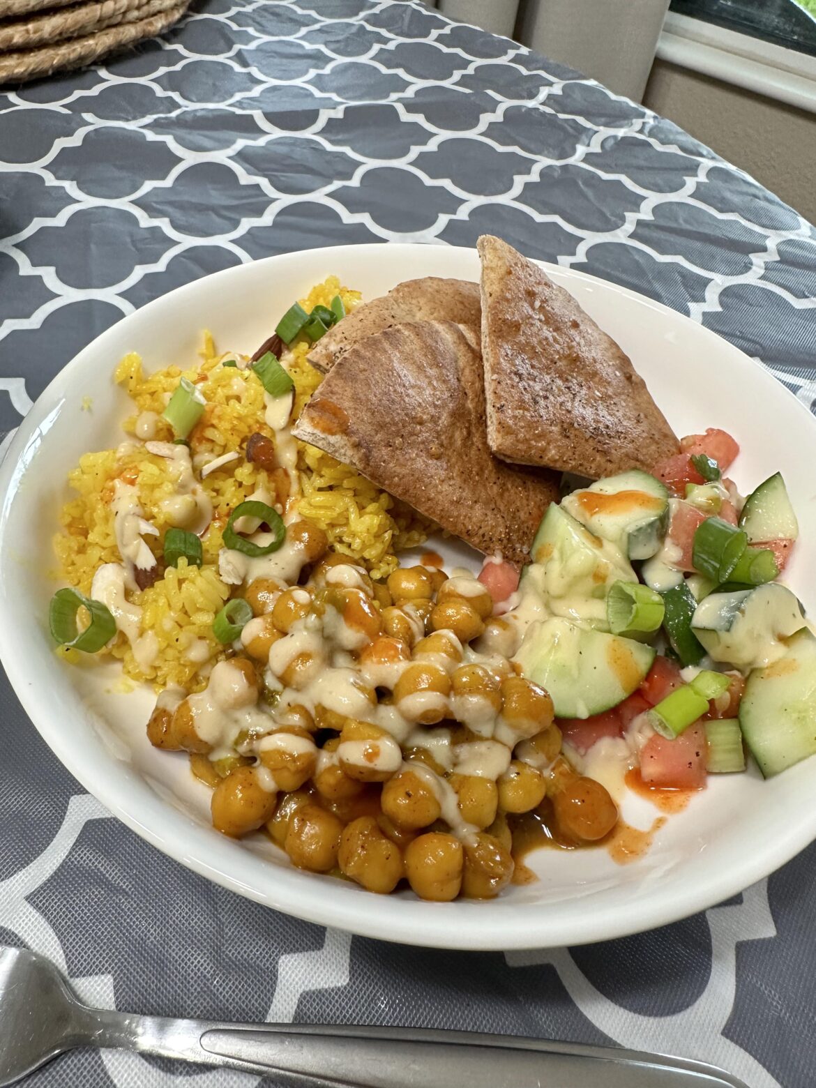 Vegan Street Cart-Style Chickpea Bowls 9/10
