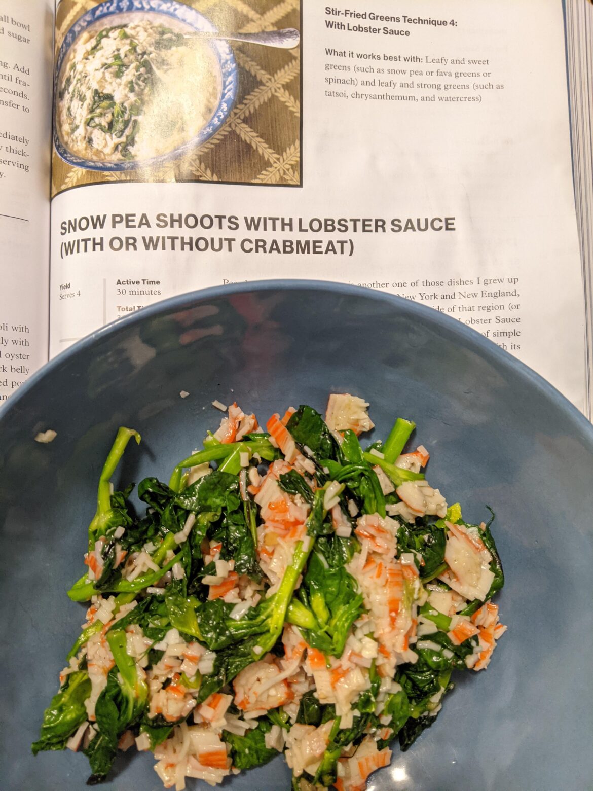 The Wok Weekly #49: Snow Pea Shoots w/ Lobster Sauce