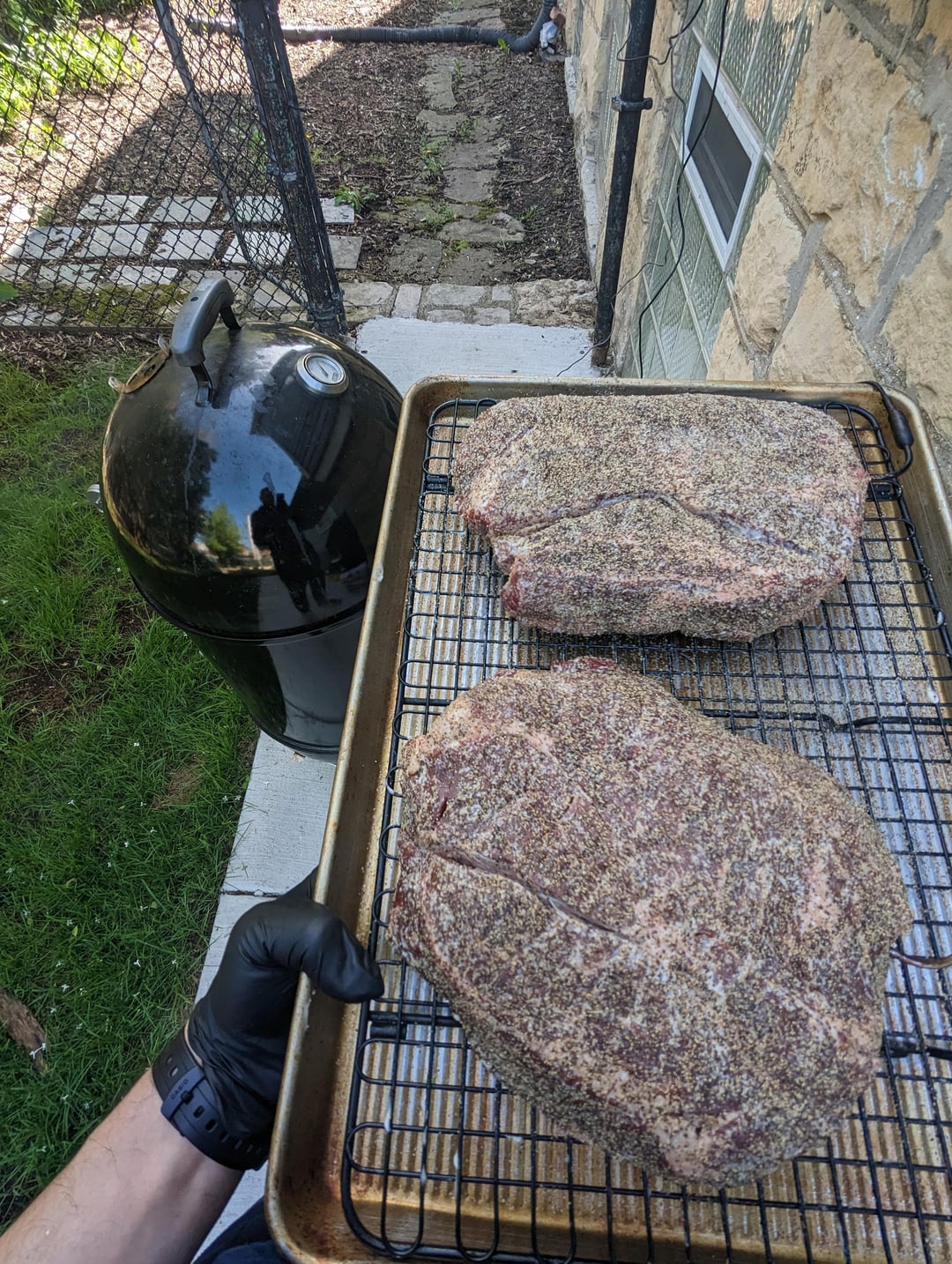 Smoked beef chuck roast, pulled for tacos Dining and Cooking