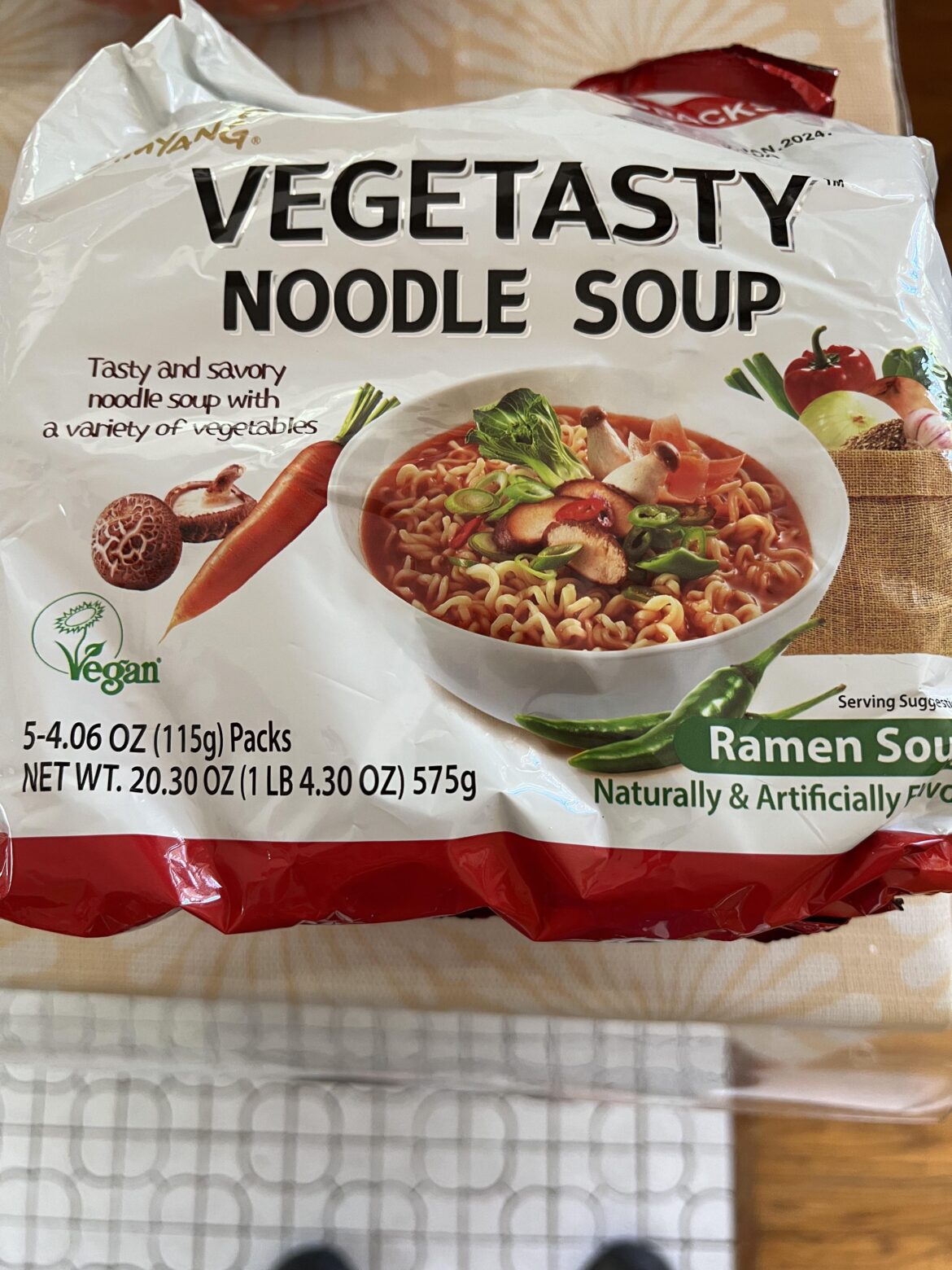 Vegetasty (brand) vegan ramen is back in stock at H-Mart (Wheaton Maryland)