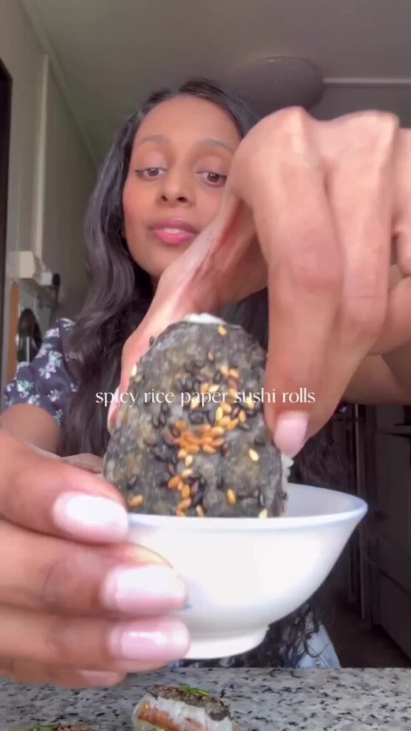 Crispy Rice Paper Sushi Rolls