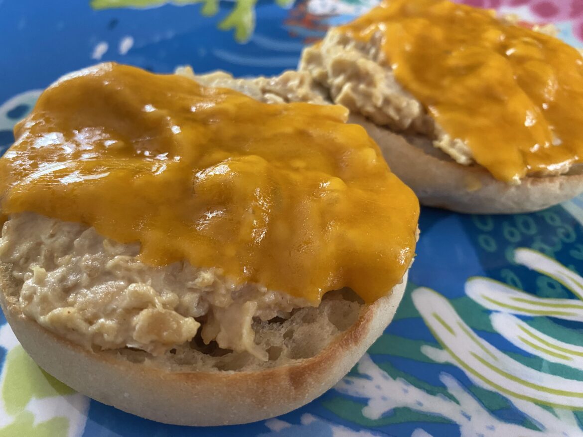 Mock tuna melts (chickpeas)