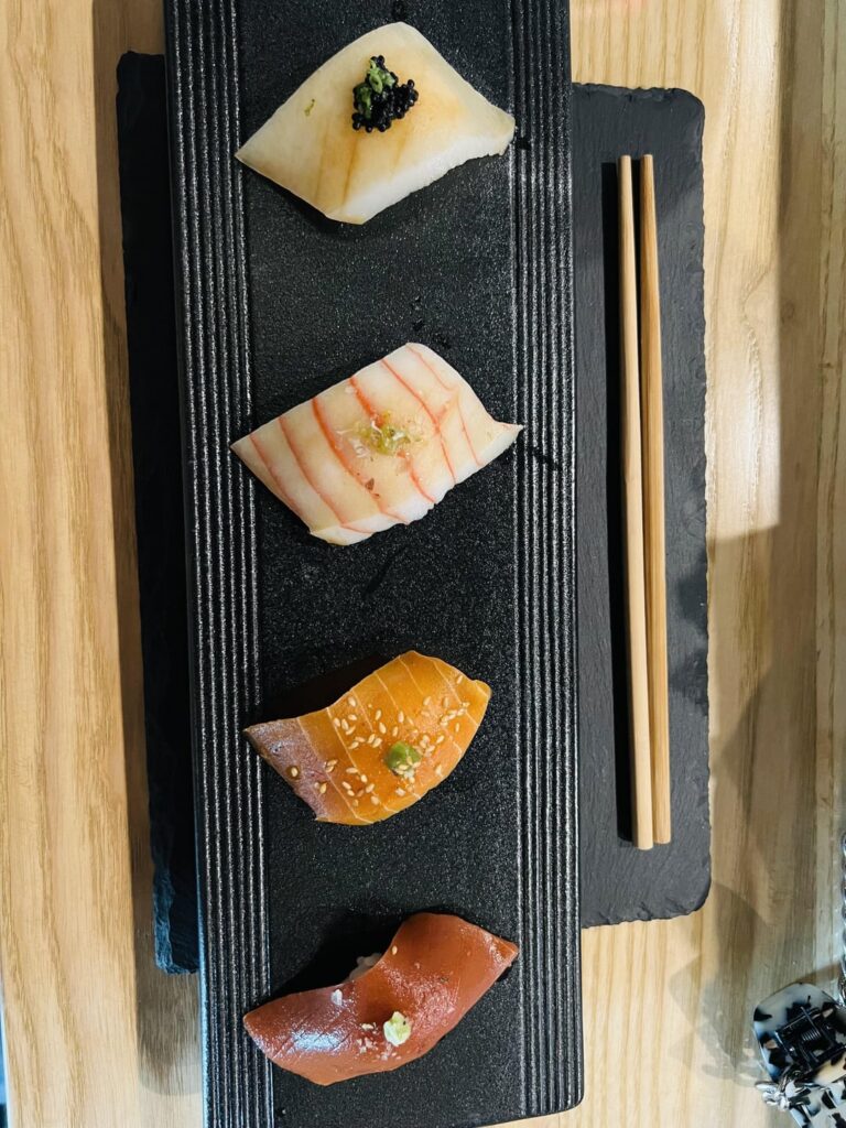 Vegan sushi at Kusaki