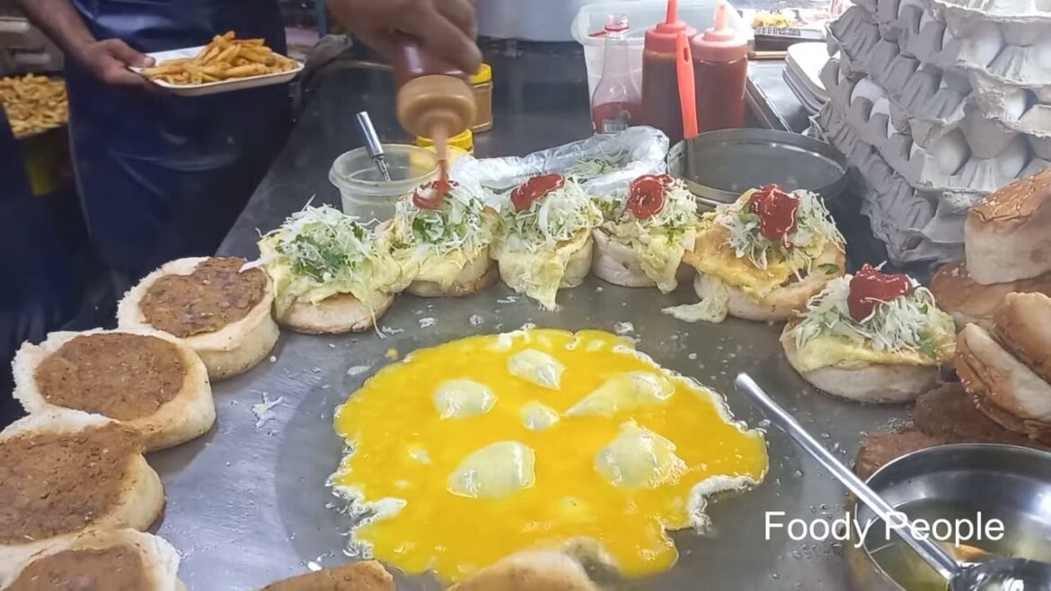 Egg Burger Bun Kabab