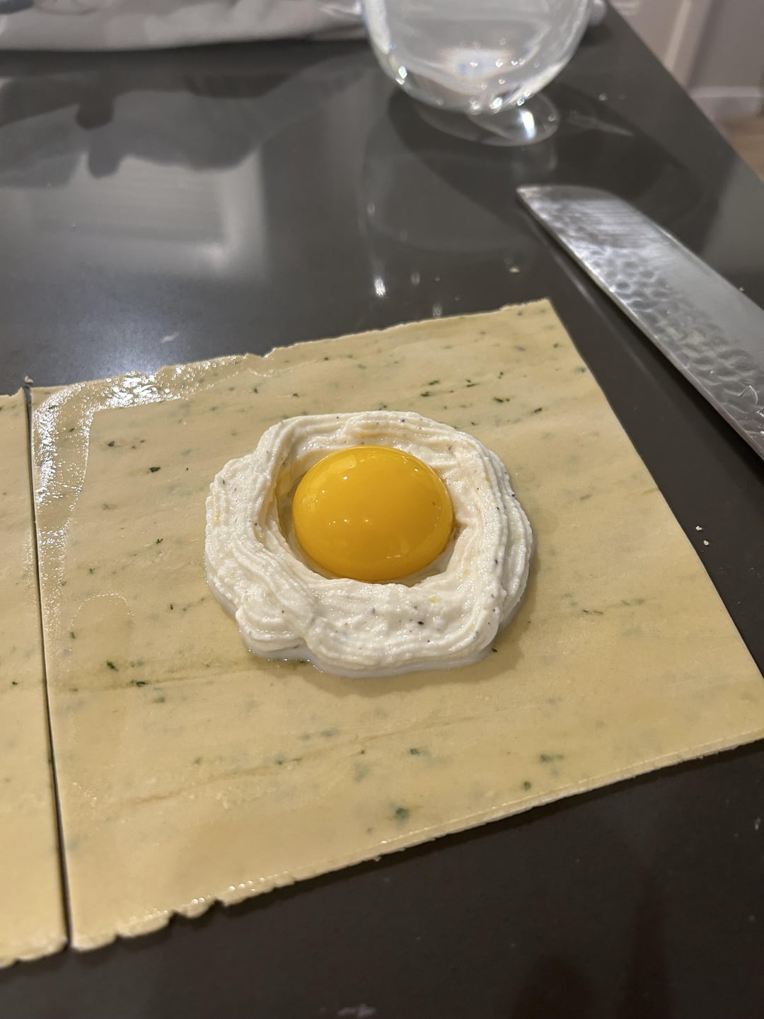 Tried large egg yolk ravioli for the first time 🎉 Dining and Cooking
