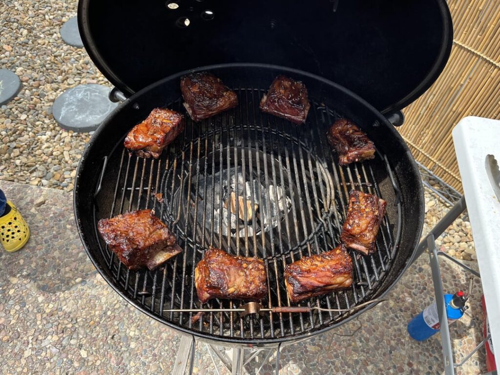 Smoked short ribs with the vortex Smoked short ribs with the vortex