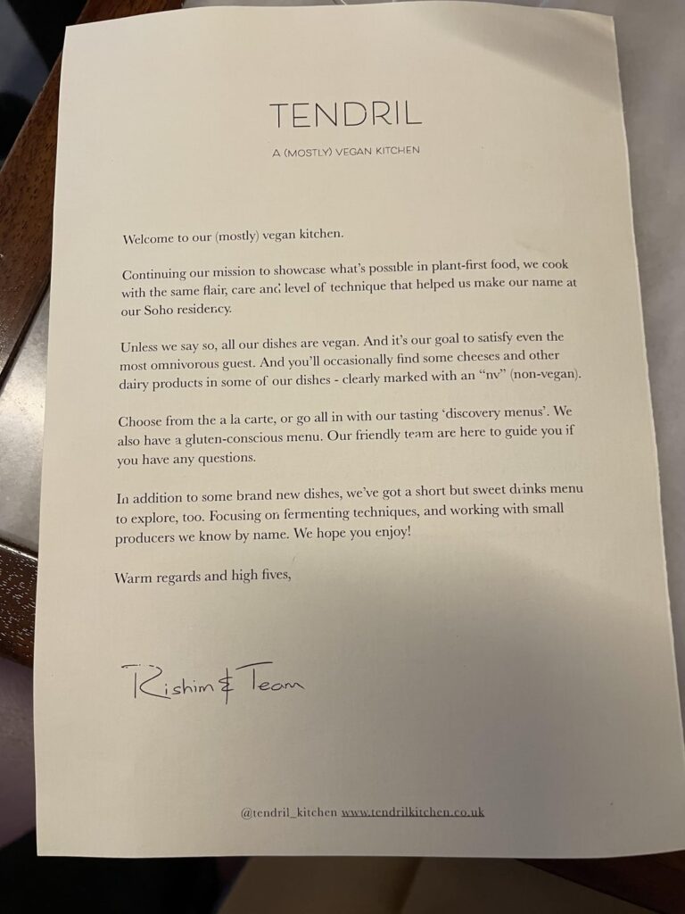 Plant forward food in London