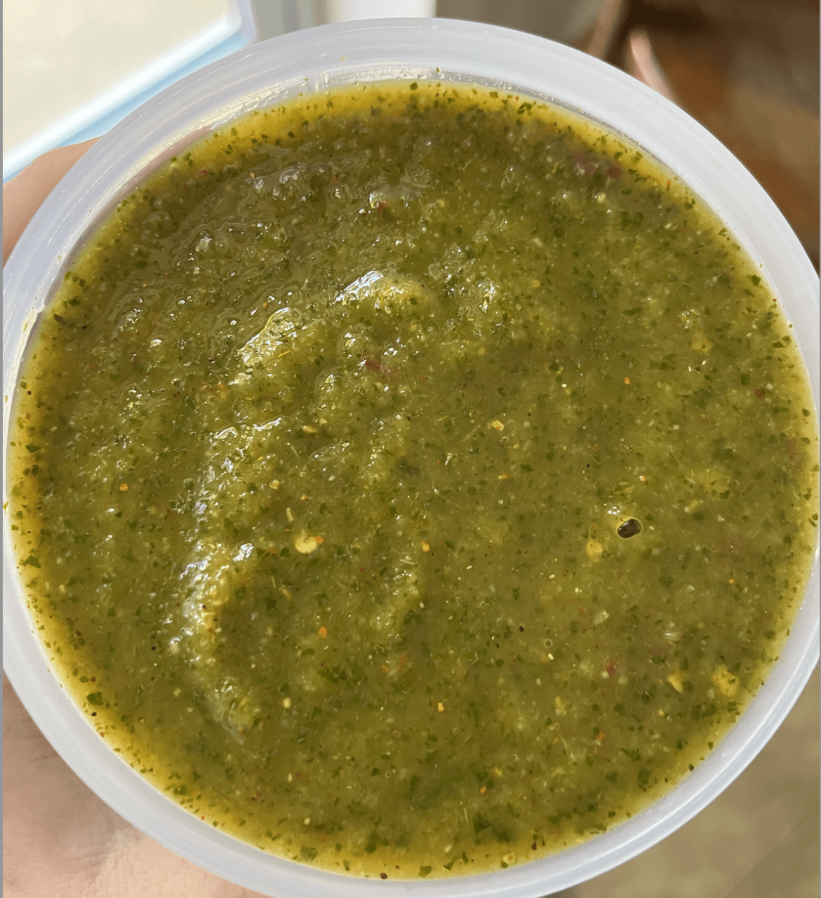 Homemade mango salsa