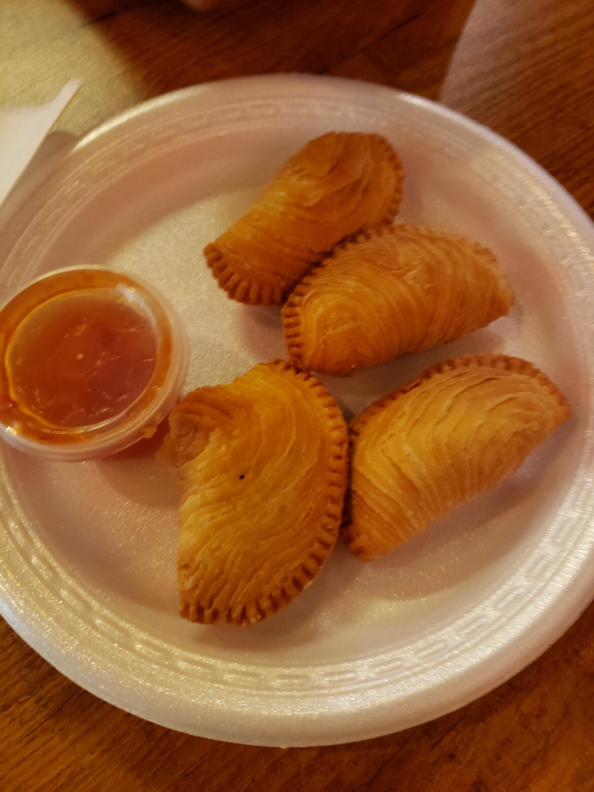Curry puffs from Ace Thai in Gold Coast, Queensland. Basically a puff pastry filled with Thai curry, pretty good