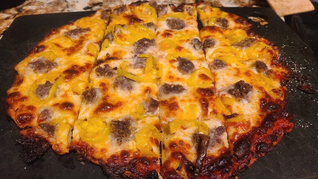 Tavern-style pizza was a huge hit!