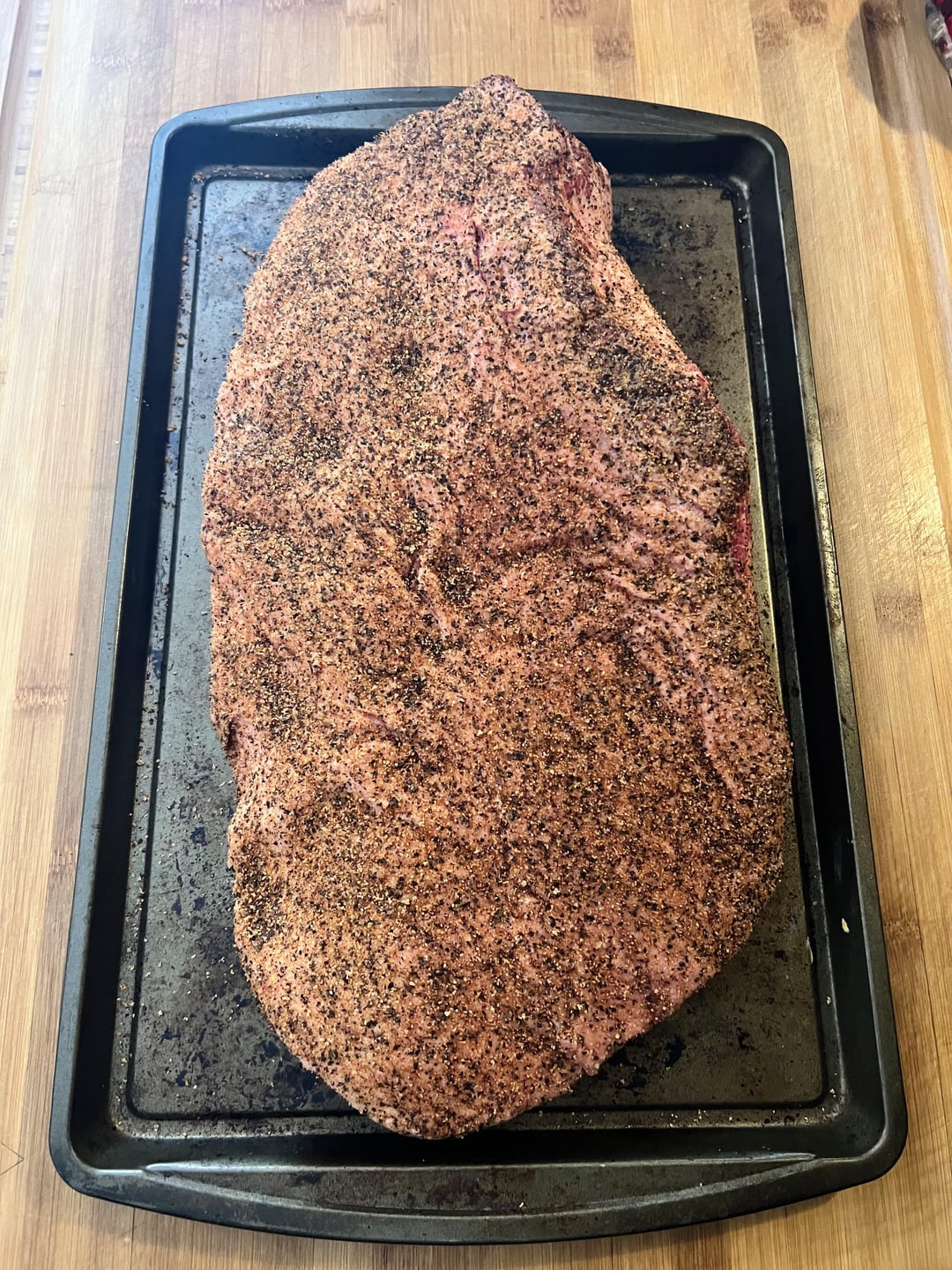 Smoked a nice brisket for Mother’s Day. Post oak, salt and pepper, 12