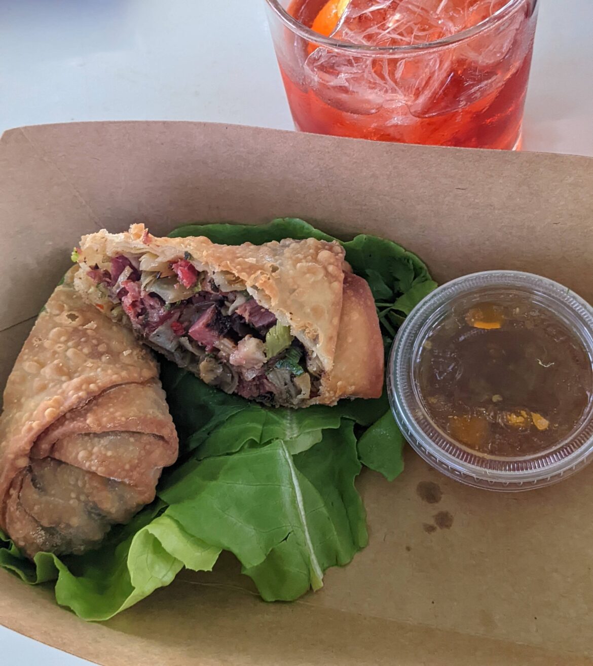 Pastrami Egg Roll at Takoi